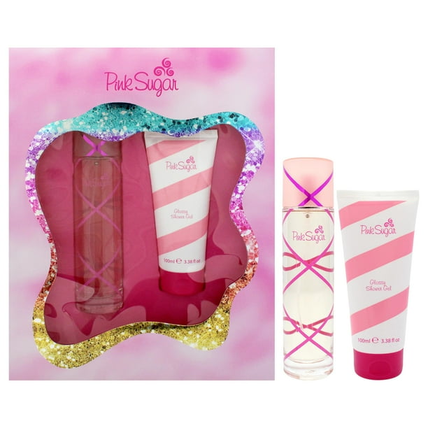 Set de regalo Perfume Aquolina Pink Sugar para mujer, 100 ml, EDT en aerosol
