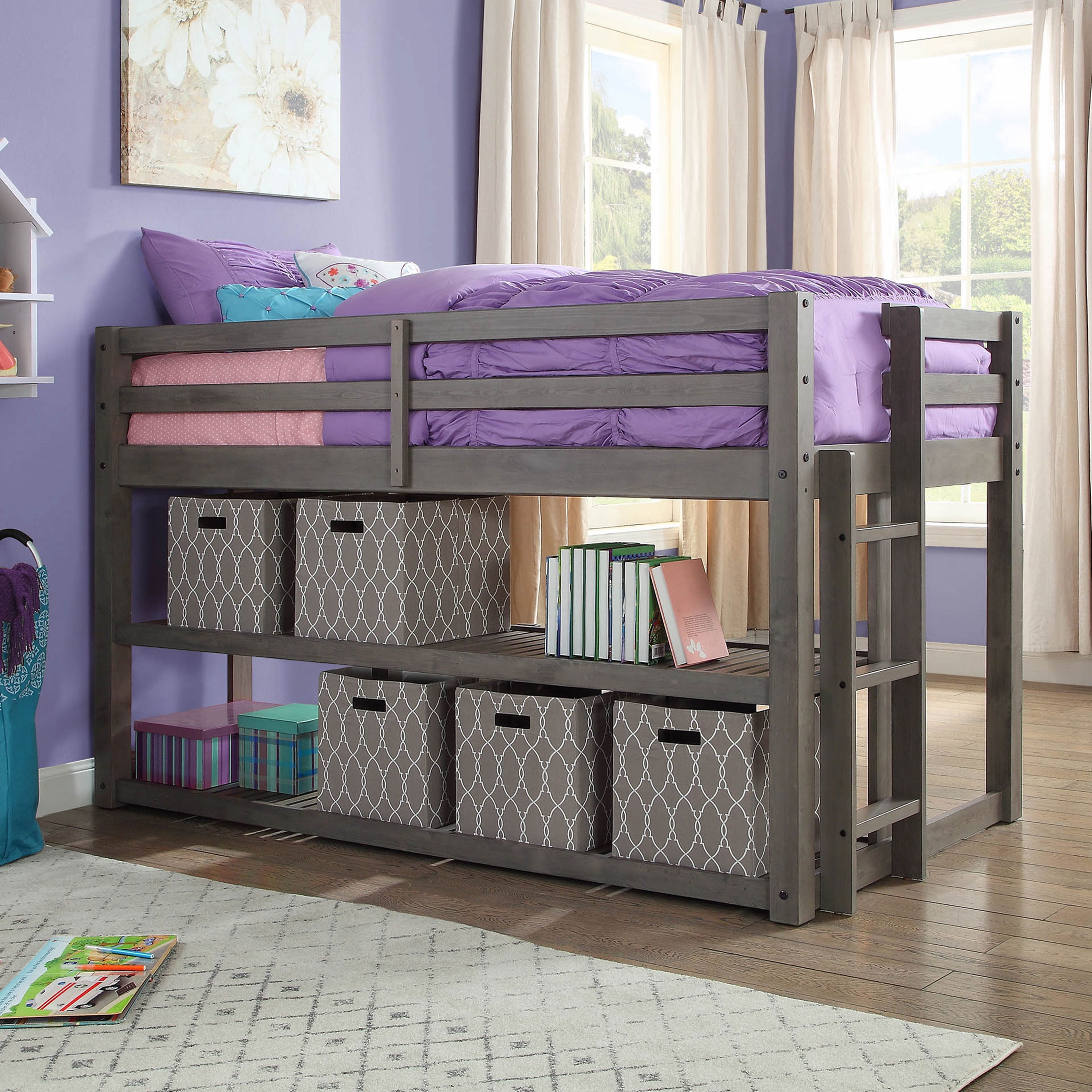loft bed twin with storage
