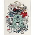 thumbnail image 5 of Marvel Avengers Toddler Boys' Short Sleeve Graphic T-Shirt and Shorts Set Ivory & Blue Avengers Hulk, Iron Man & Captain America, 5 of 5