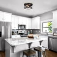 thumbnail image 4 of CHLOE Lighting IRONCLAD Industrial 2 Light Textured Black Ceiling Flush Fixture 12" Wide, 4 of 5