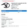 thumbnail image 2 of Heater Hose Set - Compatible with 2004 - 2007 Hummer H2 Base 2005 2006, 2 of 2