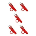 thumbnail image 2 of Decodeary Ciseaux à Coudre de Coupe Précise en Acier Inoxydable Ciseaux à Broder ABS Ciseaux de Fil de Coupe Sûr Rouge 5Set, 2 of 6