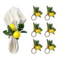 thumbnail image 2 of Servilletero de Boda con Limón y Frutas Anillo para Decoración de Mesa de Comedor Fiestas de Verano Vacaciones Familia Diaria ANGGREK  Otros, 2 of 8