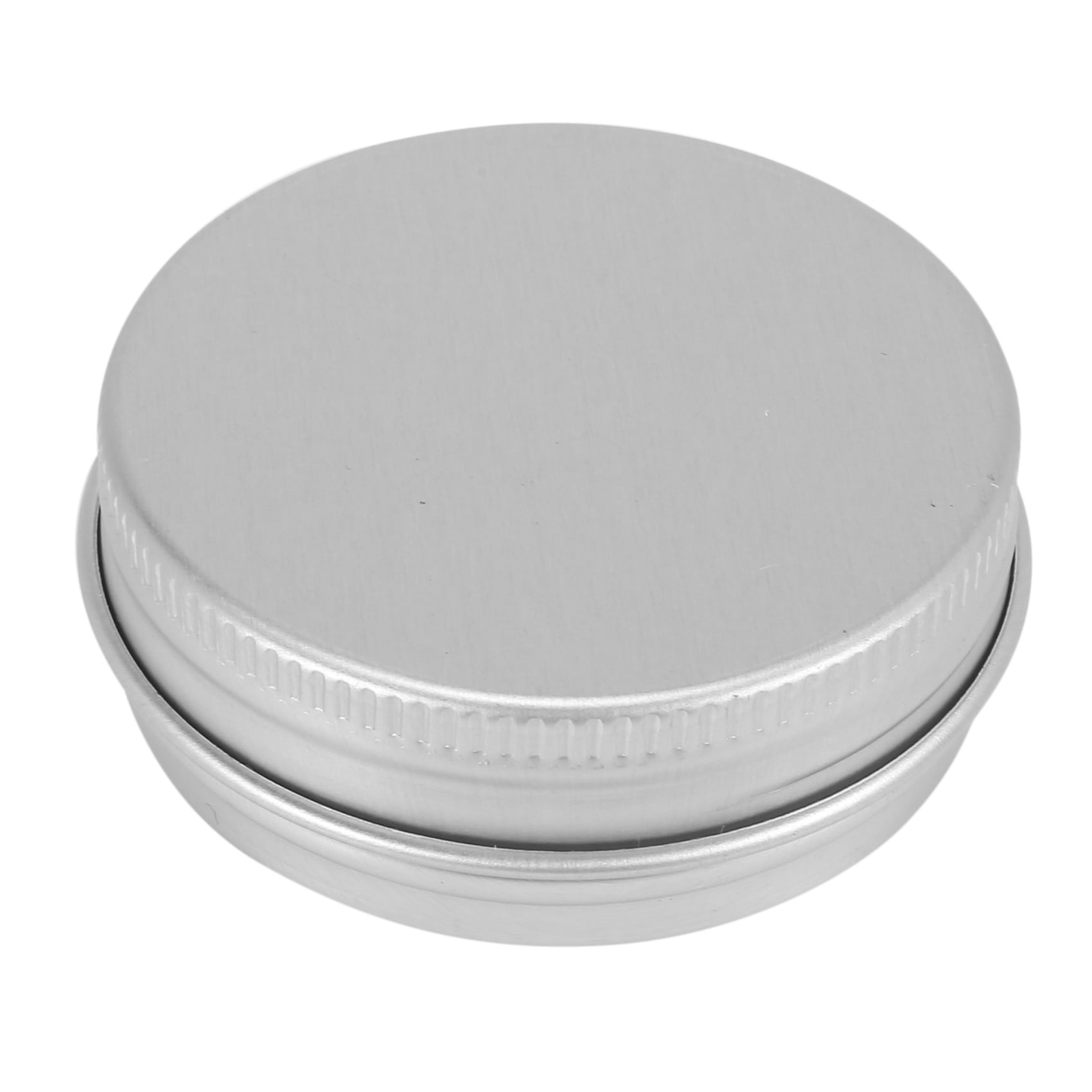 60 Pack Screw Top Round Metal Lip Balm Tins Containers Lids (1Oz)