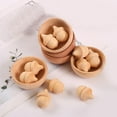 thumbnail image 5 of Wooden Acorns Counting & Sorting Kit - Unfinished Wood Set of 20 Acorns and 6 Bowls, 5 of 12