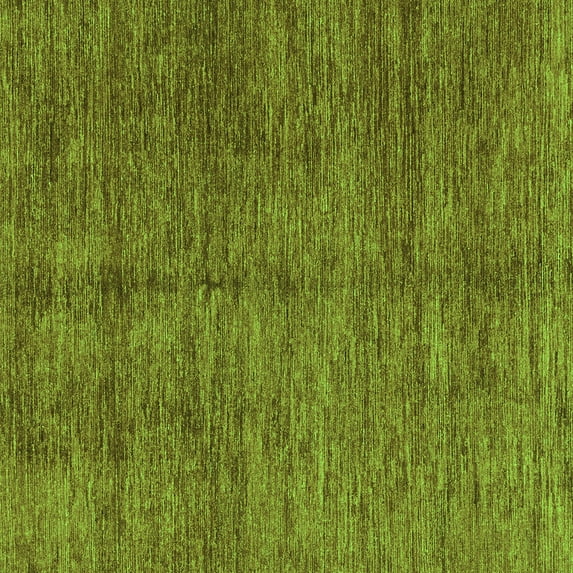 Ahgly Company Indoor Square Abstract Green Modern Area Rugs, 5' Square