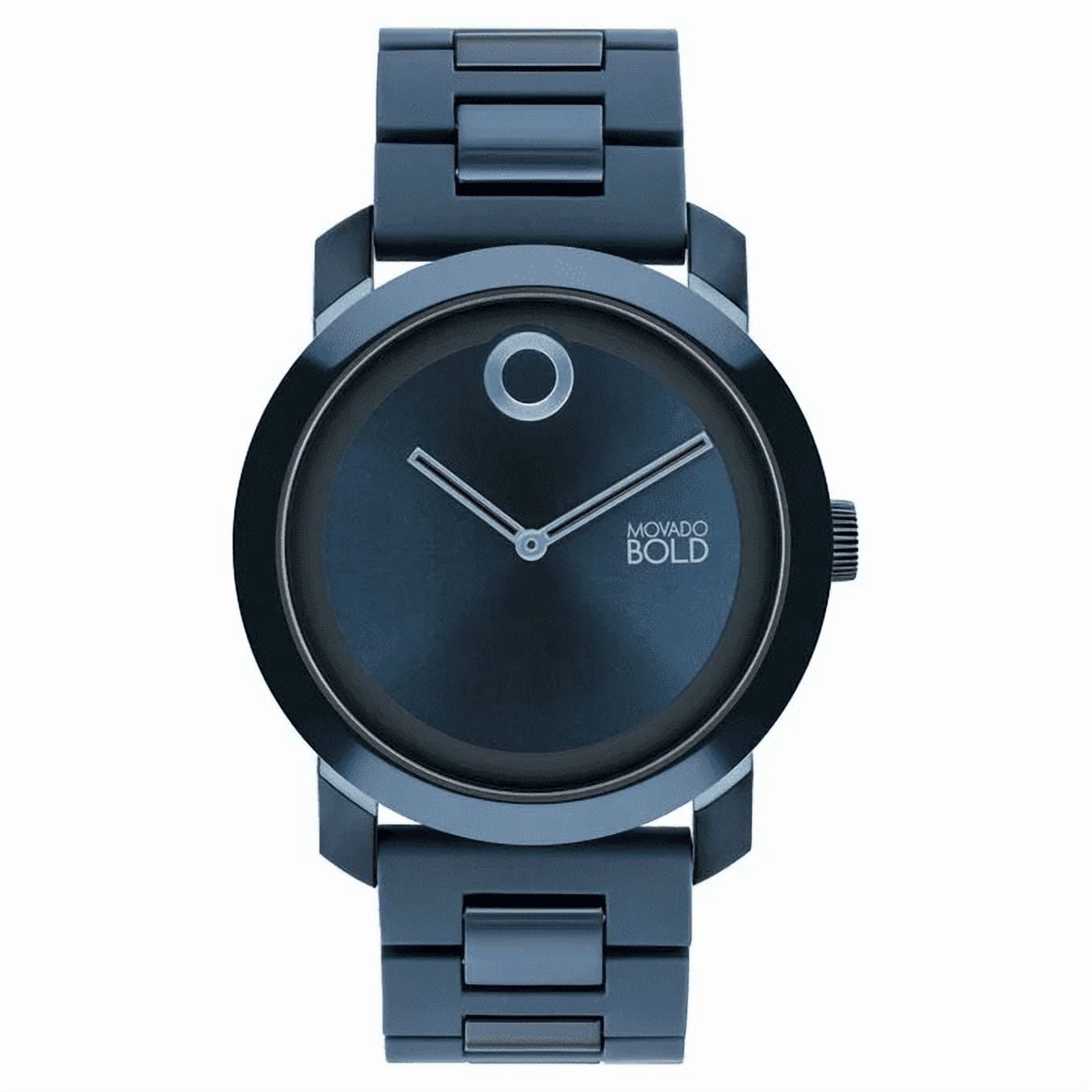 Movado Bold Trend Impulse 3601064 Black Tr90 Case Leather Strap