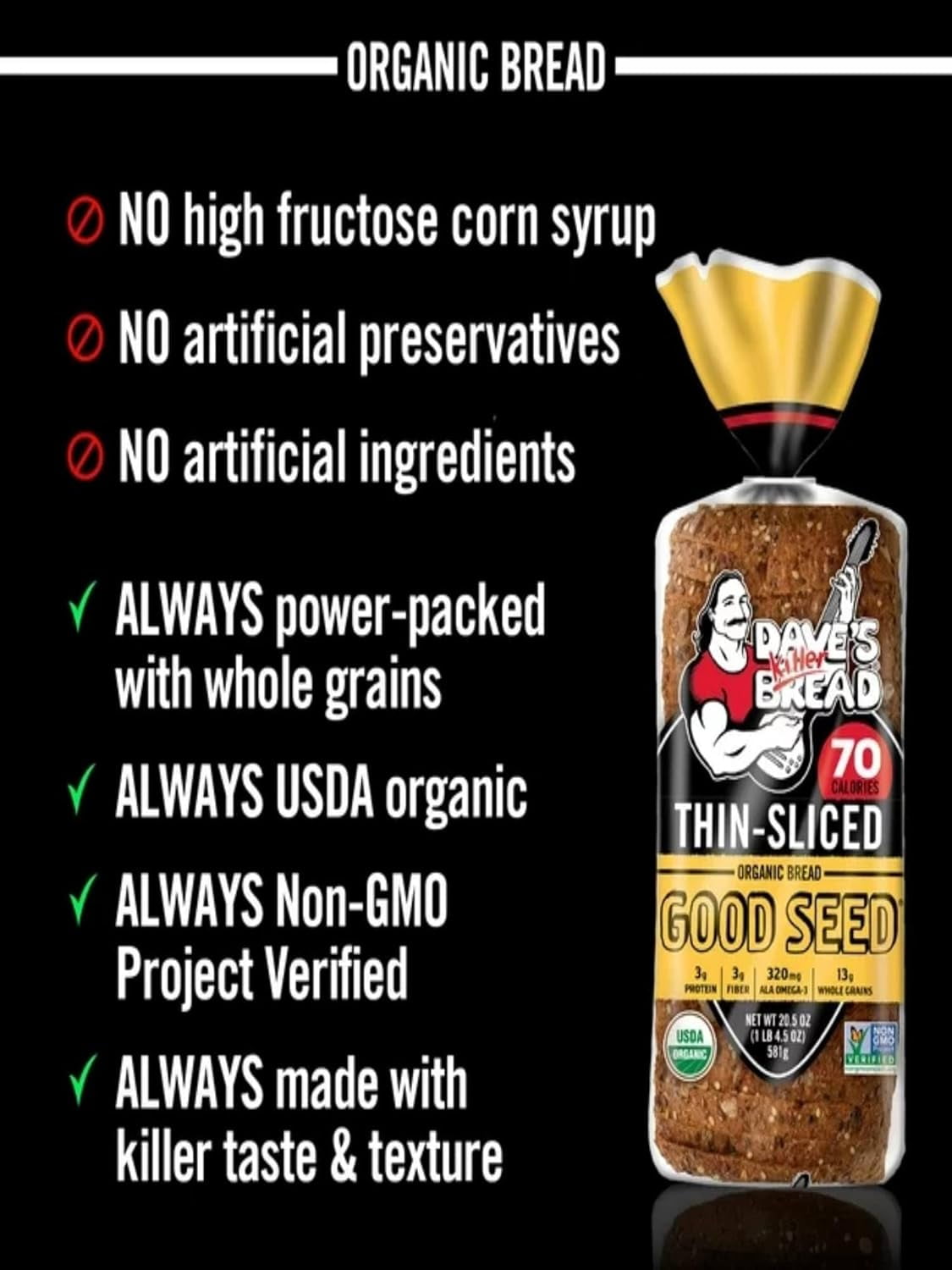 Killer Bread - Organic - Good Seed, Thin-Sliced - 2 Loaves