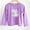 Purple, variant on Long Sleeve Toddler Shirt Cotton Crew Neck Loose Casual Printed Tops 12-24 Momths