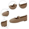 thumbnail image 5 of YLYL Women's Mary Jane Ballet Flats Knit Square Toe Comfortable Casual Work Office Dress Shoes, 5 of 9