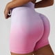 thumbnail image 3 of Gradient Seamless Gym Pants Butt Lift Slim-Fit Shorts Abrasion Resistant High Waist Pants, 3 of 5