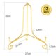 thumbnail image 3 of pantalla de hierro caballete de porcelana taza placa titular estante de exhibición oro 12 pulgadas Sunnimix Display Rack Holder, 3 of 6