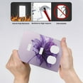 thumbnail image 4 of Purple Flower Switch Cover Decorative Wall Plate 3-Gang 2-Toggle 1-Duplex Standard Size, 4 of 5