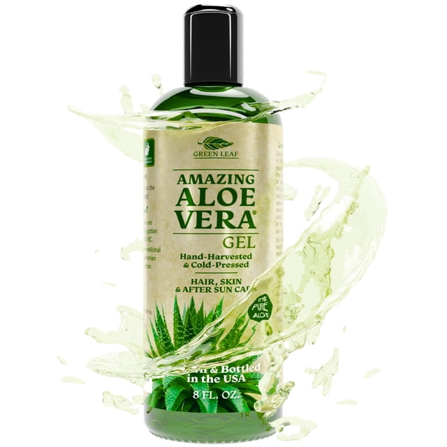 Gel de aloe vera Green Leaf Naturals 97% puro, 240 ml, para el cuidado de la piel