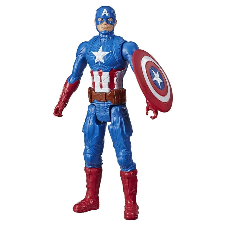 Marvel Avengers: Titan Hero Series Captain America Kids Toy Action Figure  for Boys and Girls (12”)