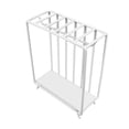 thumbnail image 2 of Organizador de almacenamiento de ropa en miniatura para casa de muñecas a escala 1:6, perchero de Metal, suministros para muebles de dormitorio modelo blanco, 2 of 9