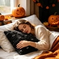 thumbnail image 4 of 2pack Plush 3D Ghost Throw Pillow Covers - Fall/Halloween/Thanksgiving Decor, Cozy Textured Cushions for Couch/Bed, Multiple Autumn Colors, 4 of 7