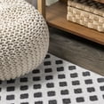 thumbnail image 6 of JONATHAN Y SOUTH BEACH 2 x 10 Runner Rug, Rabat Pile Mini-Diamond Trellis - White/Black, SBH101B-210, 6 of 9