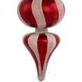 thumbnail image 6 of Northlight Shiny Red and Frosted Striped Candy Cane Finial Glass Christmas Ornament - 5.5", 6 of 8