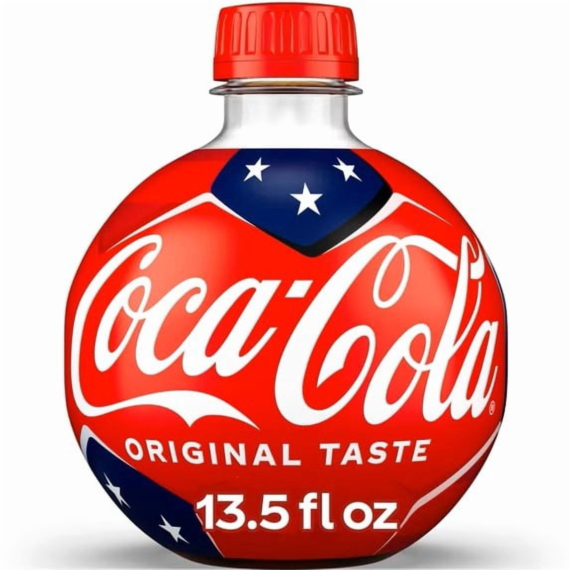 Coca-Cola Classic Soda Pop Soccer Ball Orb Bottle, 13.5 fl oz, 18 Count – Limited Edition