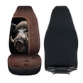 thumbnail image 5 of XYZCANDO Wild Pig Car Seat Covers 2 Pcs Car Seat Cover Protector Front Seats Removable Automotive Accessories Easy Installation Universal Fit for Most Cars SUVs and Sedans, 5 of 7
