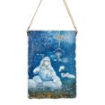 thumbnail image 2 of Roman Shepherd Boy with Sheep Hanging Plaque Christmas Ornament - 5", 2 of 6