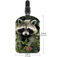 thumbnail image 6 of Square 2Pack PU Leather Raccoon Cruise Luggage Tag with Privacy Cover and Name ID Tag for Travel Handbags Backpacks Luggage Tags, 6 of 6