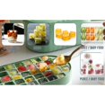 thumbnail image 3 of Bandeja de cubitos de hielo de doble capa y 72 compartimentos con tapa, cuchara para hielo y caja, cubitos de hielo flexibles de fácil liberación, 3 of 5