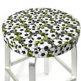 thumbnail image 3 of Fotbe Soccer and Football Stool Covers Round,Waterproof Round Bar Stool Covers Bar Chair Covers Washable Stool Cushion Slipcover for 12-14 Inch Chair-12 inch, 3 of 7