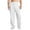White #20, variant on Dresfit Mens Cotton Sweatpants Cuffed Baggy Joggers Winter Drawstring Straight Leg Solid Workout Trousesrs Loose Fit Baggy Thicken Thermal Track Pants Light Purple M