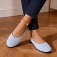 thumbnail image 6 of DIVVce Womens Shoes Round Toe Suede Slip On Flats Minimalist Plain Soft Cushioned Insole Daily Travel Walking Office Footwear, 6 of 7