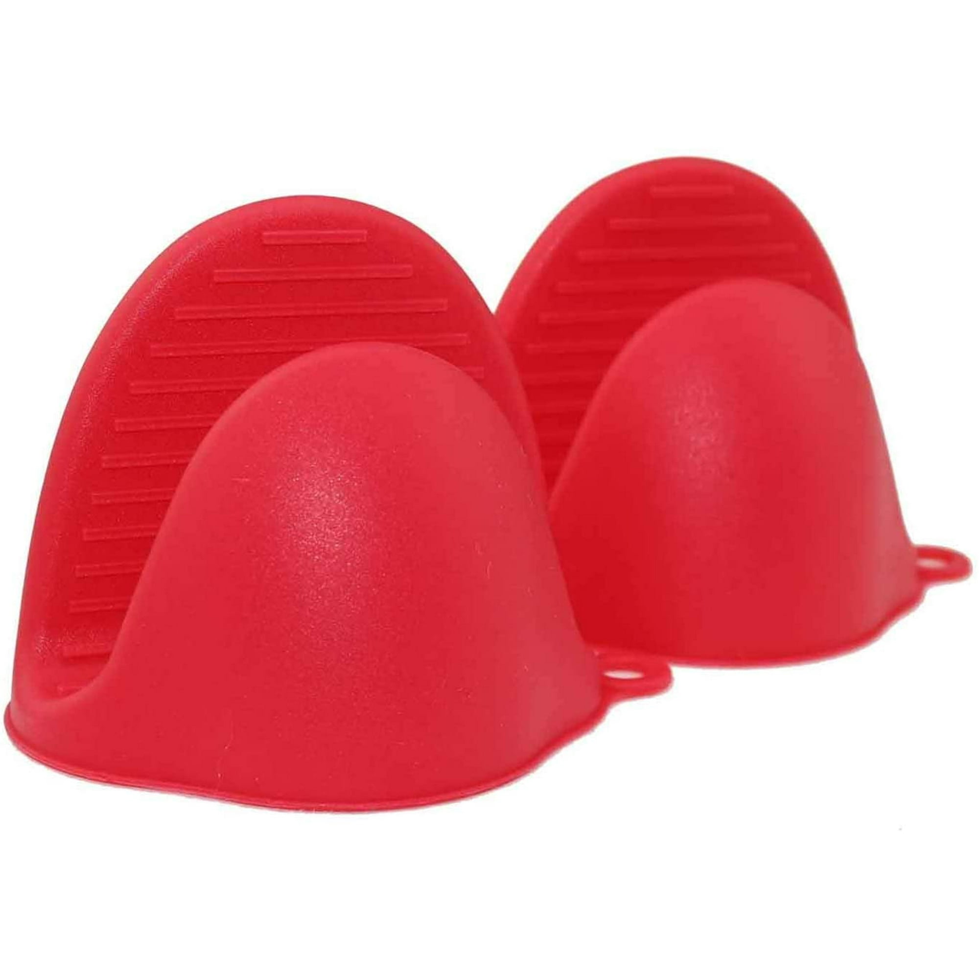 Silicone Oven Mitts for Instant Use in the Pot or Kitchen as Pot Holders or Cake Holders Oven Mitts and Pot Holders Red 2pcs Set MU Walmart