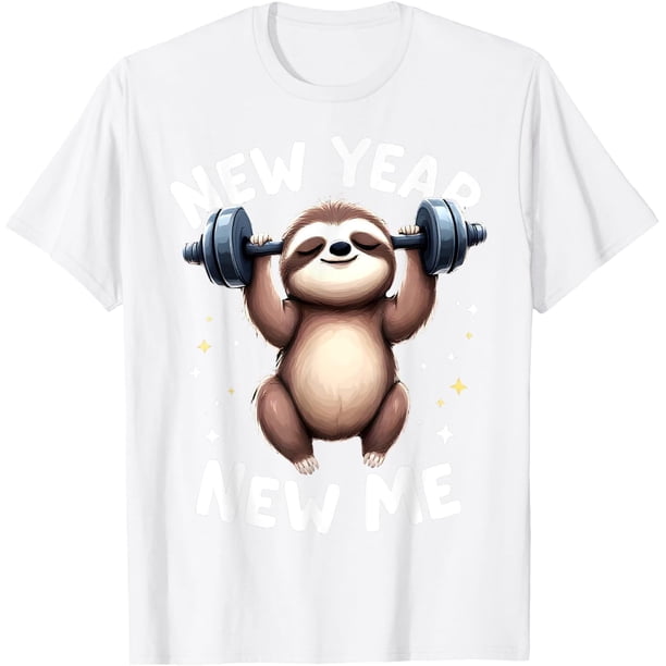 New Year New Me Funny Fitness Fitness Workout Gym - Camiseta para pérdida de peso