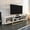 Ephesus Gold, variant on Asal 47" Modern Metal Wood TV Stand for 55 inch TV Bendire White