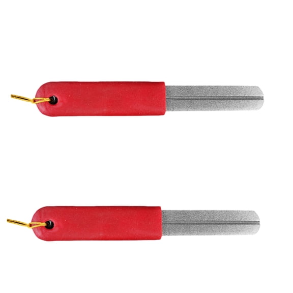 2Pcs Fish Hook Sharpener Grinding Stone Double Sided Fishing Hook Sharpener Portable Grinding Tool Fishing Accessories