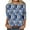 Multicolor Tops for Women_w, variant on CYMMPU Women's Summer Fall Tunic Tops Basic Tees Business Work Blouses Floral Printed Flowy Blouse 3/4 Length Sleeve Casual Shirts Crewneck 2025 Clothes Multicolor L