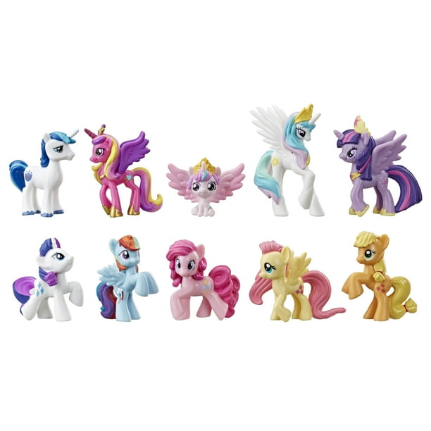 My Little Pony Toy Rainbow Equestria Favorites Includes 10 Pony Figures Walmart Com Walmart Com
