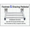 Shower Foot Rest and Shaving Pedestal Wall Mount Folding Shower Ledge