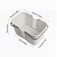 thumbnail image 4 of Inteprter Cesta portátil, bolsa de plástico, artículos de tocador multifuncionales prácticos, caja de almacenamiento de ropa, accesorios para Almacenamiento y organización del hogar Gris Inteprter  HA080946-02, 4 of 6