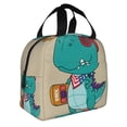 thumbnail image 2 of Disketp Cool Dino Playing Skateboard Bolsa Térmica para Almuerzo para Hombre y Mujer, Ideal para Trabajo, Senderismo y Picnic, 2 of 8