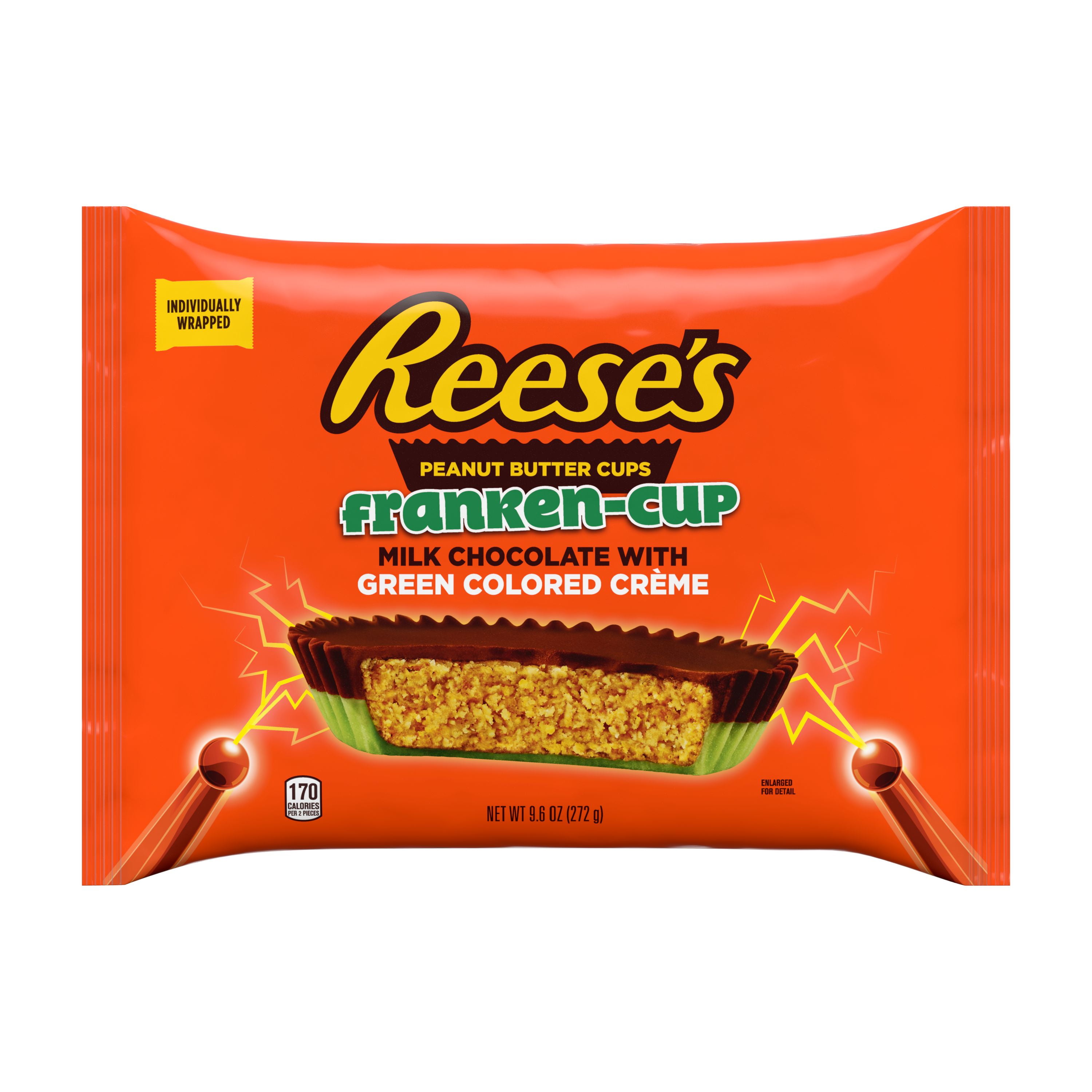 Reese's, Halloween Milk Chocolate Peanut Butter Green Colored Creme