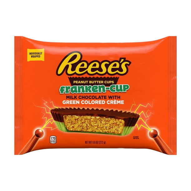 Reese�s, Halloween Milk Chocolate Peanut Butter Green Colored Creme