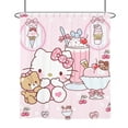 thumbnail image 3 of DMH Rideaux de Douche Dessin Animé Hellokitty Kawaii Sanrios Cinnamonroll Imperméables en Polyester avec Crochets Cadeau LS, 3 of 7
