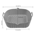 thumbnail image 4 of 2PCS Air Friteuse Pot de Silicone avec Poignée Réutilisable Air Friteuse Doublure Résistant à la Chaleur Air Friteuse Panier en Silicone 6.9inch Carré Cuisson Poêle Air Friteuse Accessoires Doublures, 4 of 11