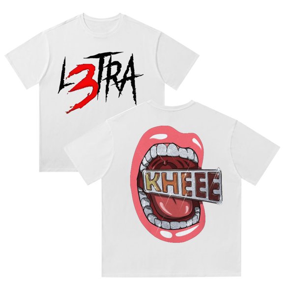 Luar La L L3TRA Kheee Cotton T-shirt Streetwear Men Short Sleeve Fashion Women Tees