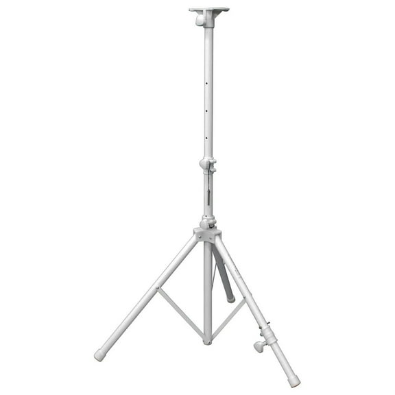 Odyssey LTS1AWHT, 6 Feet Tall White Single Adjustable Leg Tripod Stand
