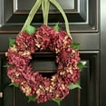 thumbnail image 5 of Tyeign Thanksgiving Hydrangea Wreath 16 Inch, Colorful Autumn Flower Door Hanger for Front Door Wall, Artificial Fall Garland for Home Porch Window Decor, 1 Wreath, 5 of 6