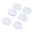 thumbnail image 1 of 6 Pcs Bouton de Tête de Machine à Guitare Demi-Rond Pointe de Peg de Réglage en Plastique Universel Remplacement de Bouton de Réglage de Guitare Électrique, 1 of 8