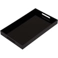 thumbnail image 1 of Bandeja de Acrílico Negro Brillante con Asas 12x20 Pulgadas Bandeja de Servir Bandeja Organizadora para Cocina Cómoda para Maquillaje Mesa de Centro, 1 of 7
