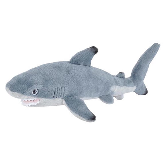 Wild Republic Black Tipped Shark Plush, Stuffed Animal, Plush Toy Gifts for Kids, Cuddlekins, 8 Inches